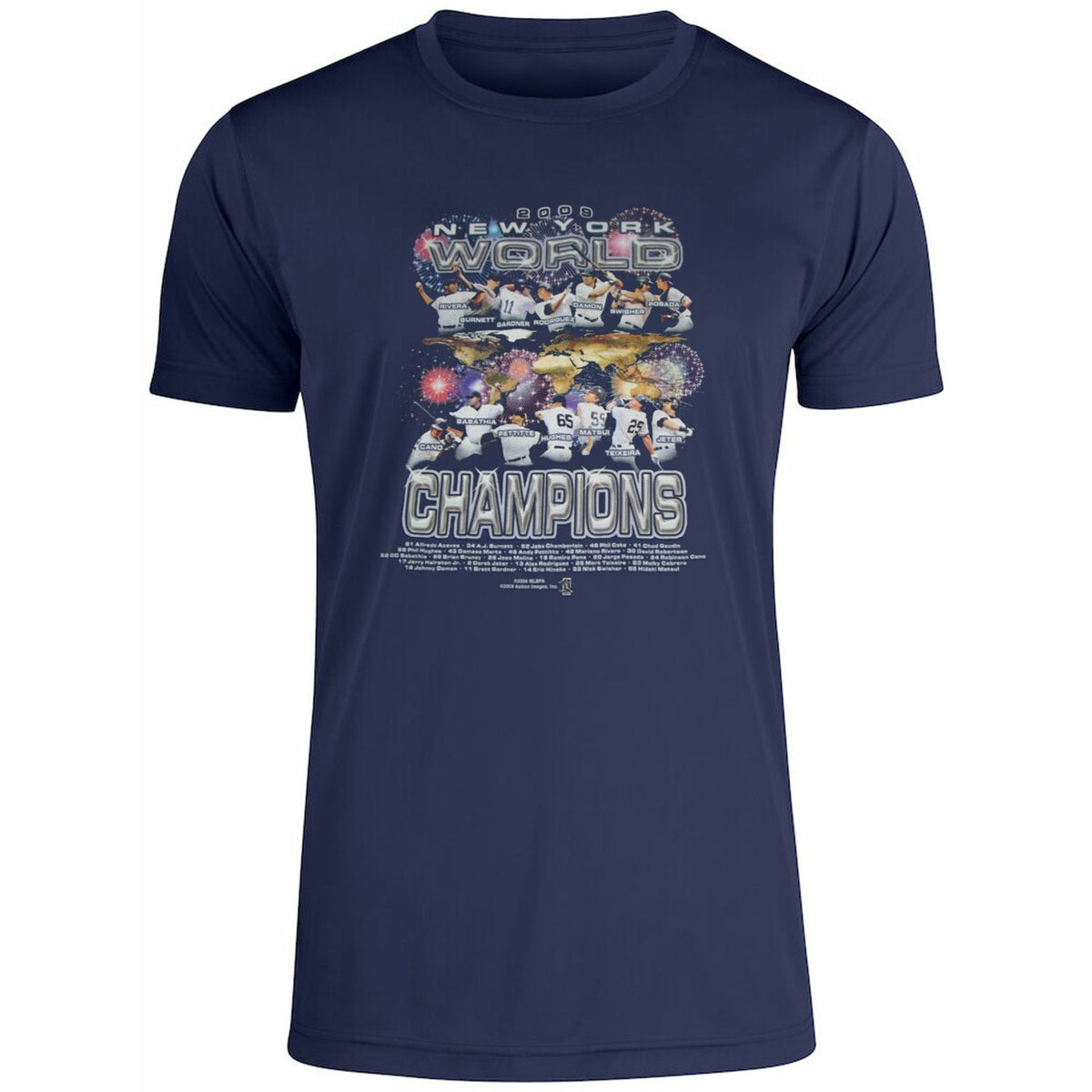Jazz Chisholm Jr with NY Yankees 2009 World Champions Shirt