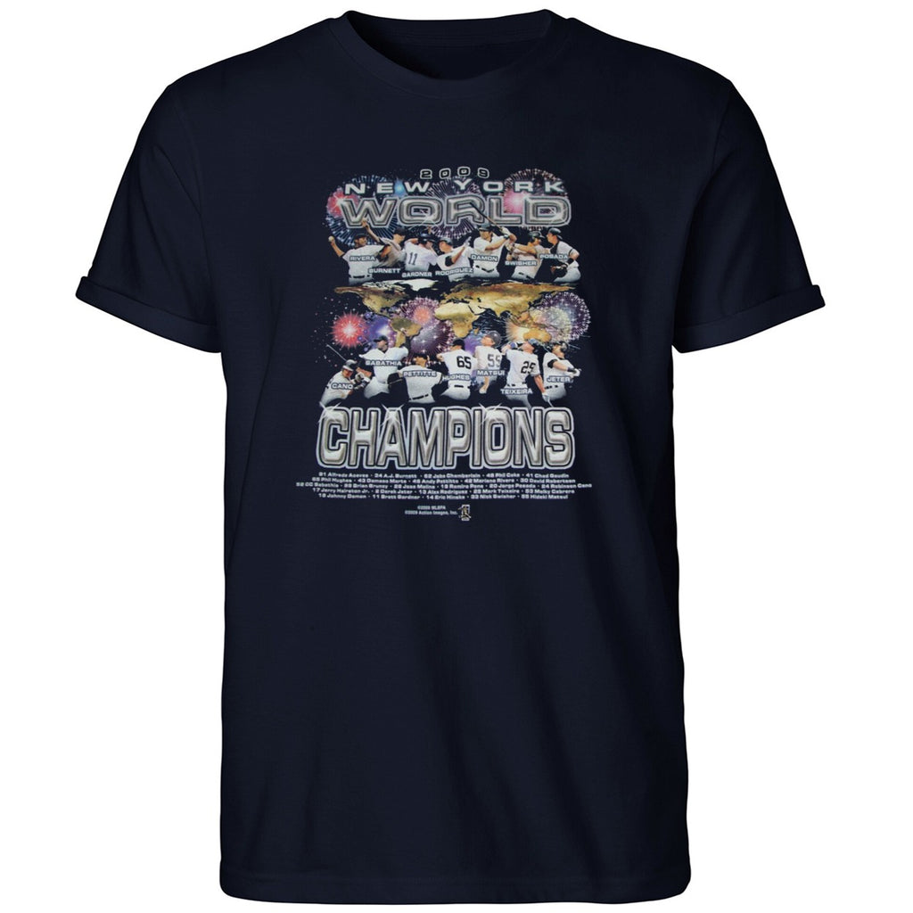 Jazz Chisholm Jr with NY Yankees 2009 World Champions Shirt