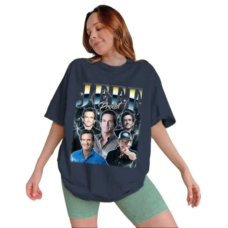 Jeff Probst Shirt, Jeff Probst Presenter Homage Sweatshirt, Television Presenter Tee Hoodie | PureTeeCo.com