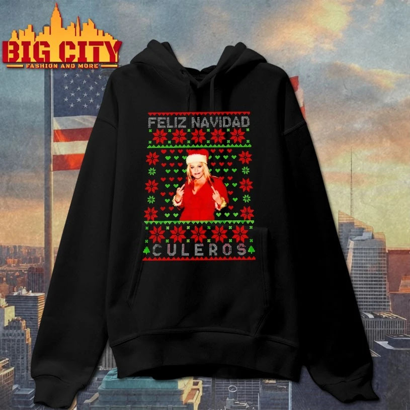 Jenni Rivera Feliz Navidad Culeros ugly christmas shirt