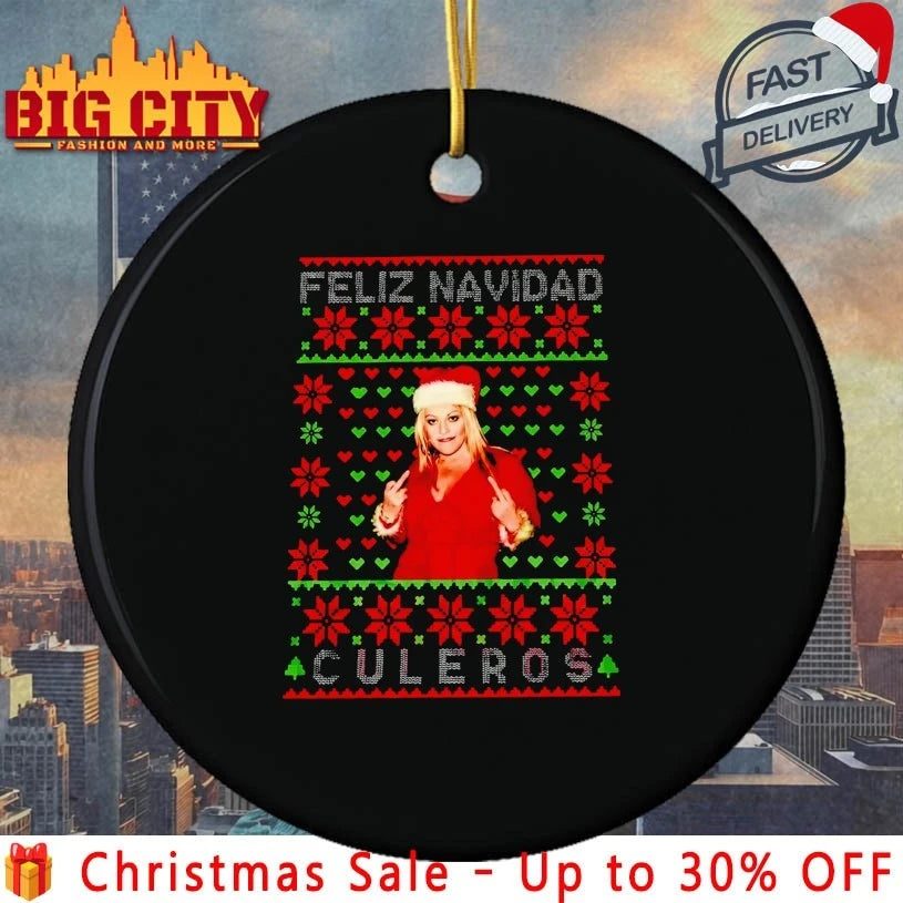 Jenni Rivera Feliz Navidad Culeros ugly christmas shirt