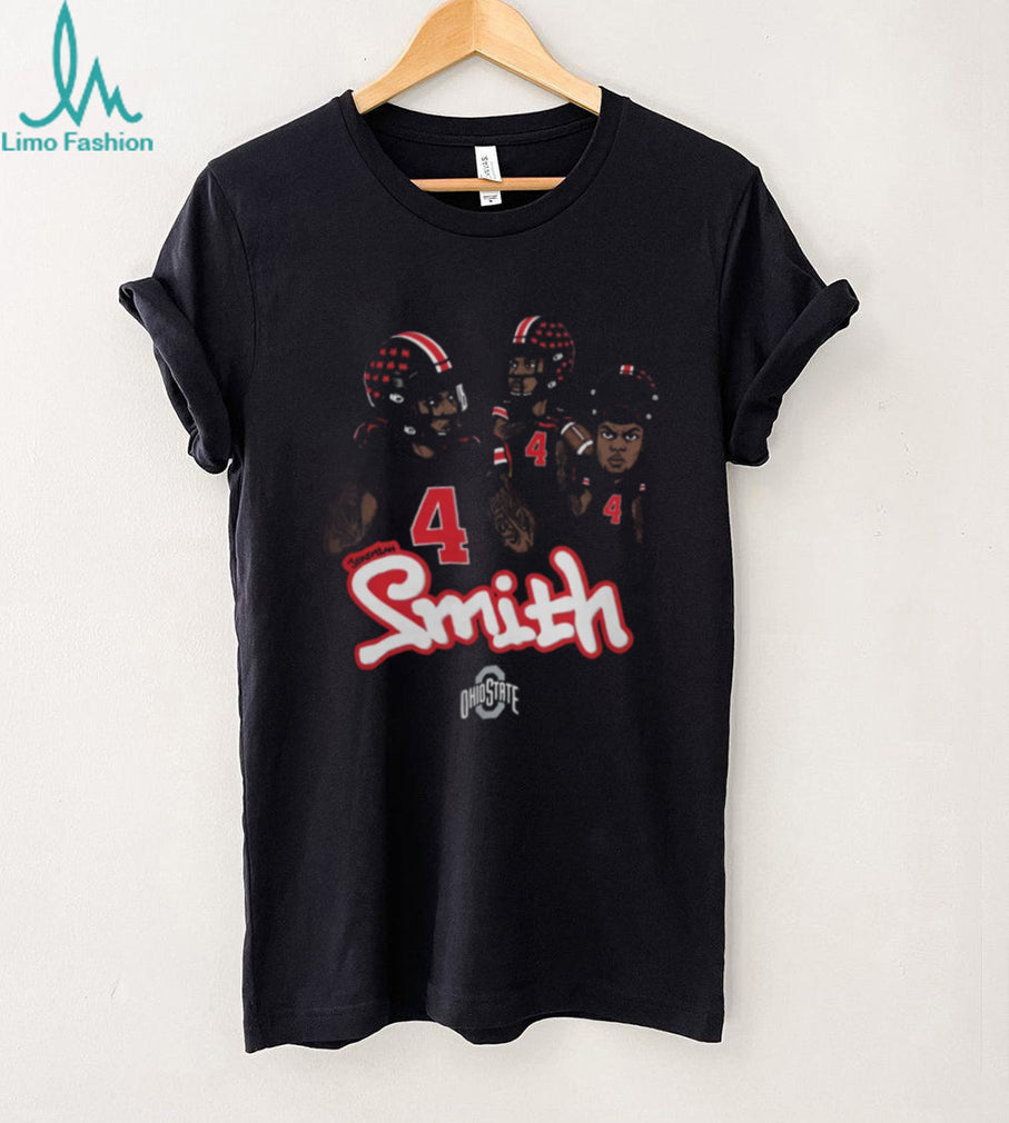 Jeremiah Smith Ohio State Red Caricature Tee
