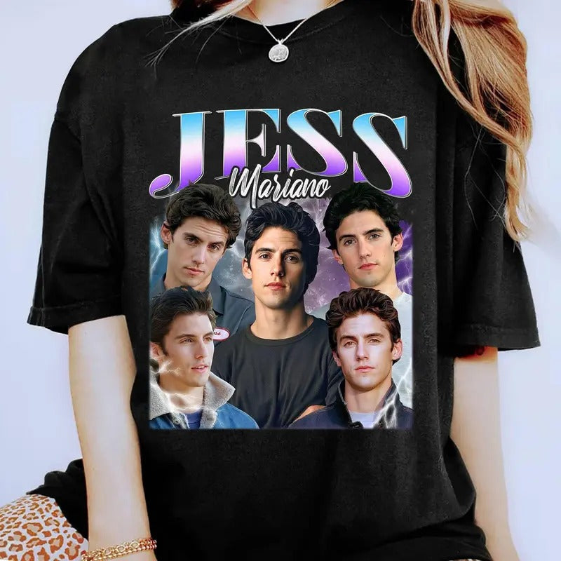 Jess Mariano T-Shirt, Vintage Jess Mariano T-Shirt, Jess Mariano Homage T-Shirt, Rory Gilmore Gilmore Girls T-Shirt Top...