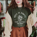 Jessie J Ross Hell Is Empty And All The Devils Are Here Shakespeare T-shirt, Unisex Graphic Tee, Smooth Fabric, Aesthetic...