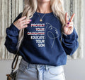 Jessie J Ross Protect Your Daughter Educate Your Son Feminist Sweatshirt, Women Empowerment Feminism Hoodie, Human Rights...