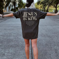 Jesus Is King Shirt Jesus Is King Tshirt Christian Merch Bible Verse Shirt Christian Streetwear Faith Based Apparel...