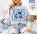 Jesus Loves You & Me Sweatshirt, Trendy Women's Religious Crewneck T-Shirts, Hoodie | PureTeeCo.com