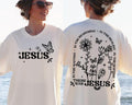 Jesus Wildflowers Jesus quote Bible Verse , Christian Religious Easter Jesus Shirt designs Front and Back T43 Hoodie,...