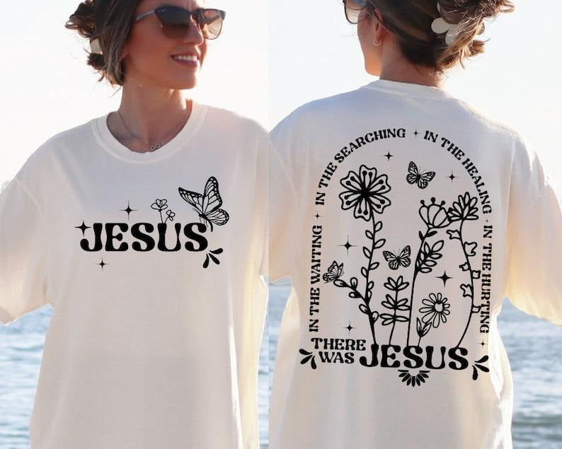Jesus Wildflowers Jesus quote Bible Verse , Christian Religious Easter Jesus Shirt designs Front and Back T43 Hoodie,...
