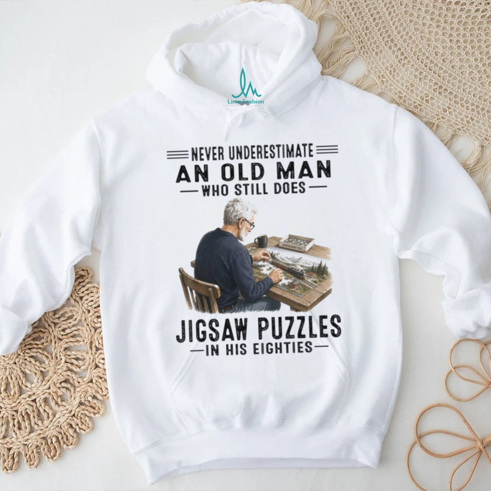 Jigsaw Puzzles Old Man Hobbyist Game Shirt