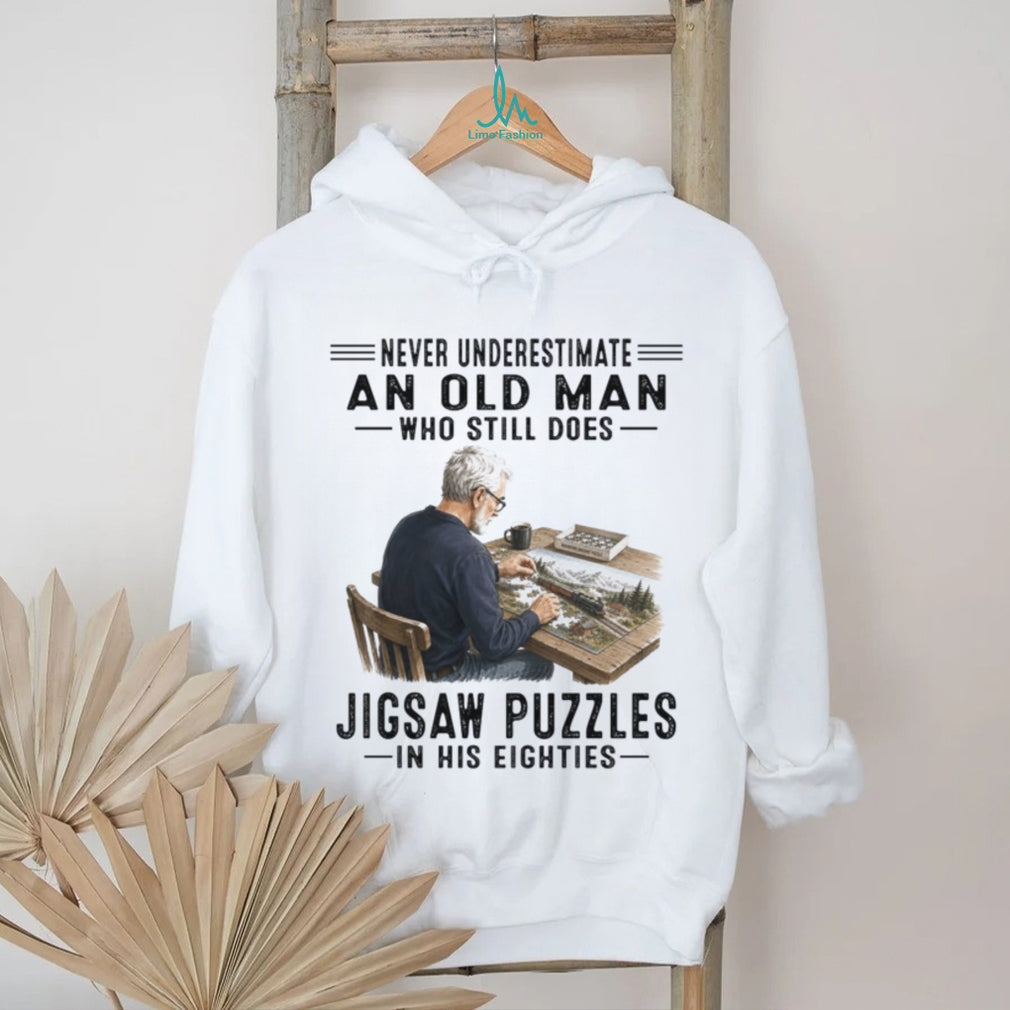 Jigsaw Puzzles Old Man Hobbyist Game Shirt