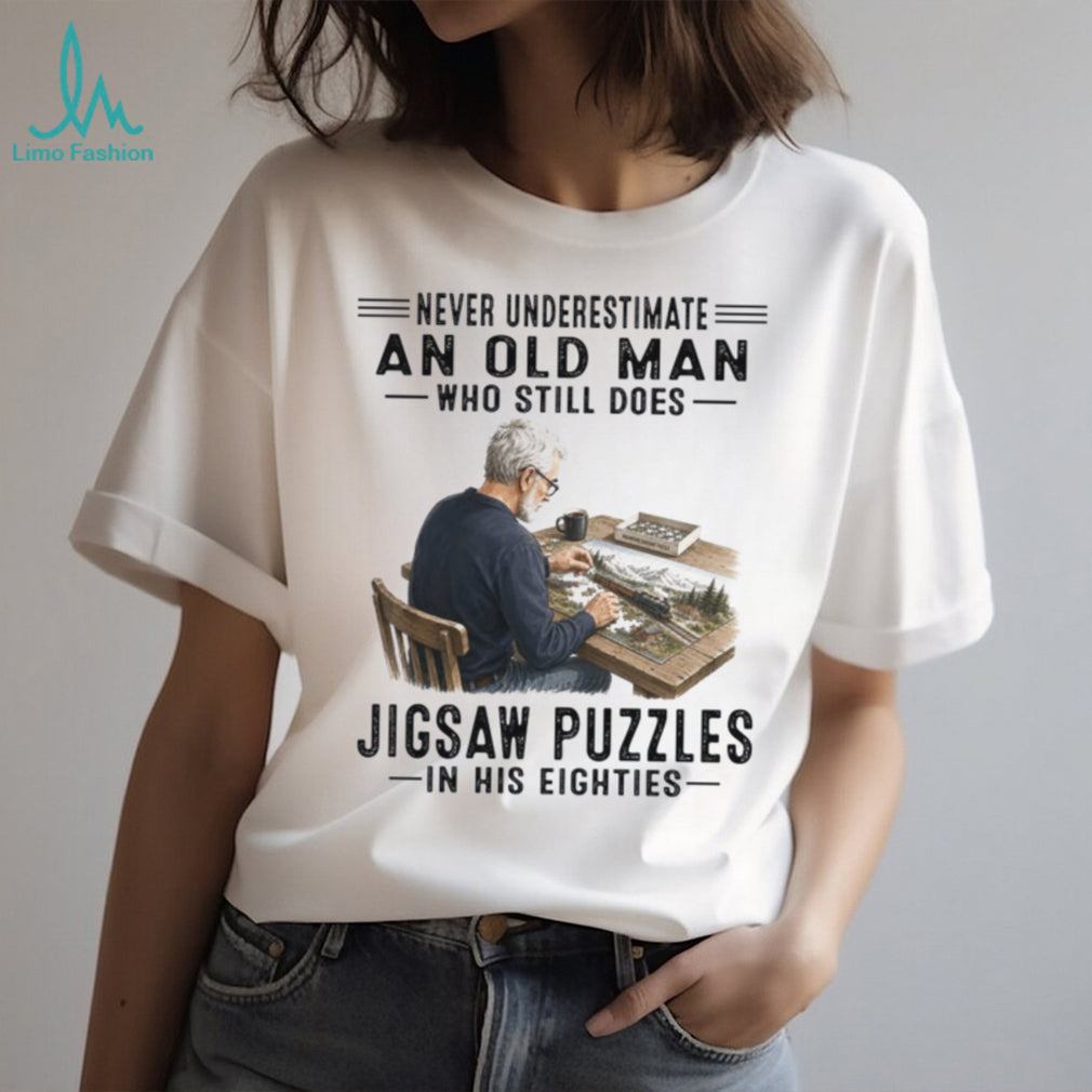Jigsaw Puzzles Old Man Hobbyist Game Shirt