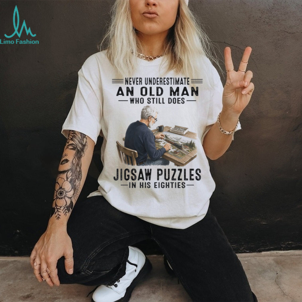 Jigsaw Puzzles Old Man Hobbyist Game Shirt