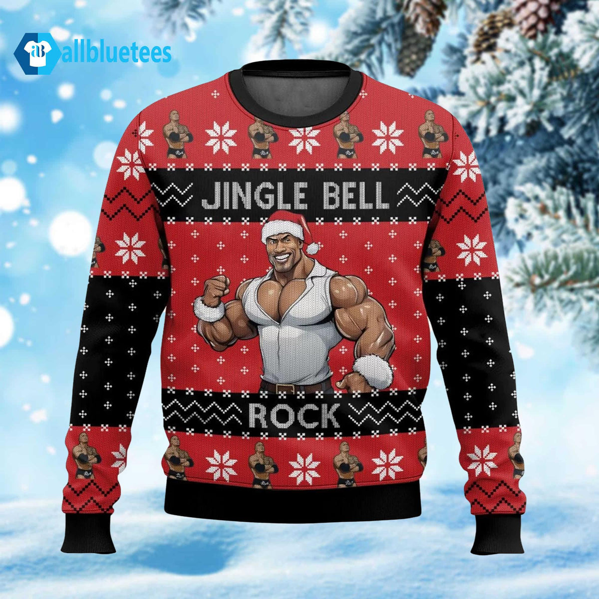 Jingle Bell Rock The Rock Ugly Sweater