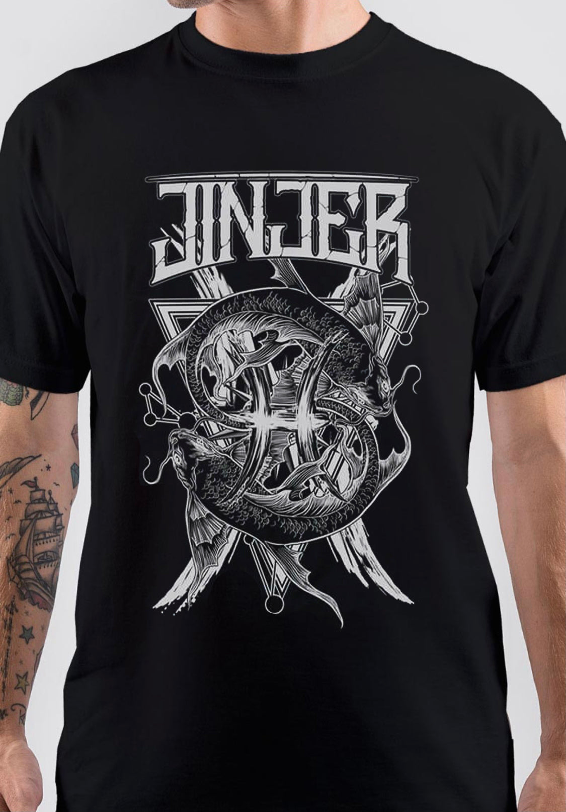 Jinjer Pisces T-Shirt Hoodie, Sweatshirt | PureTeeCo.com