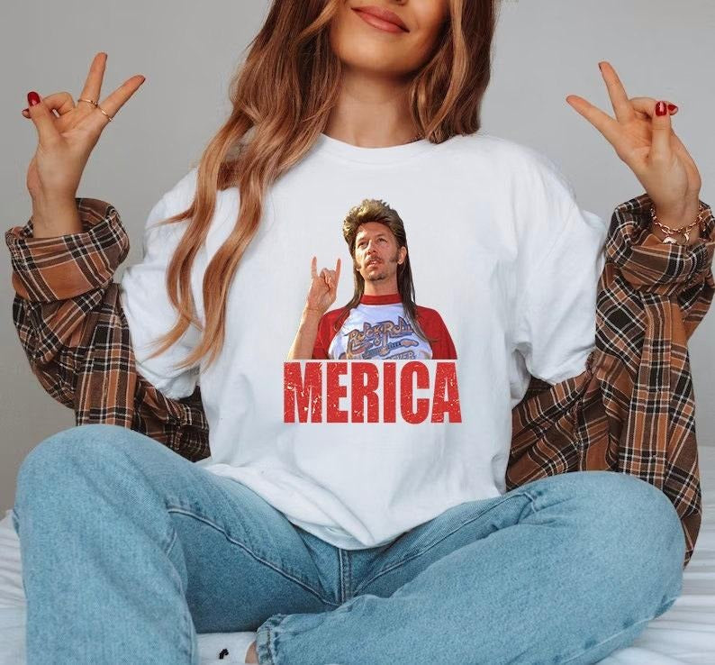 Joe Dirt Merica July 4th Shirt, Joe Dirt Merica Tshirt, Funny Joe Dirt 4th of July Shirt Hoodie, Sweatshirt | PureTeeCo.com