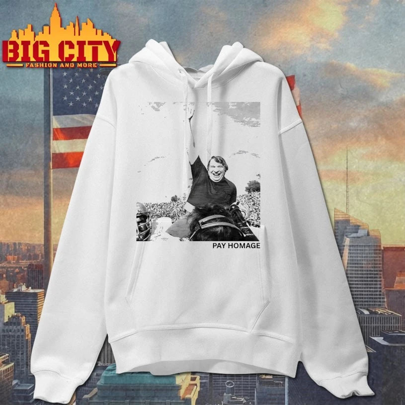 John Madden Pay Homage photo shirt