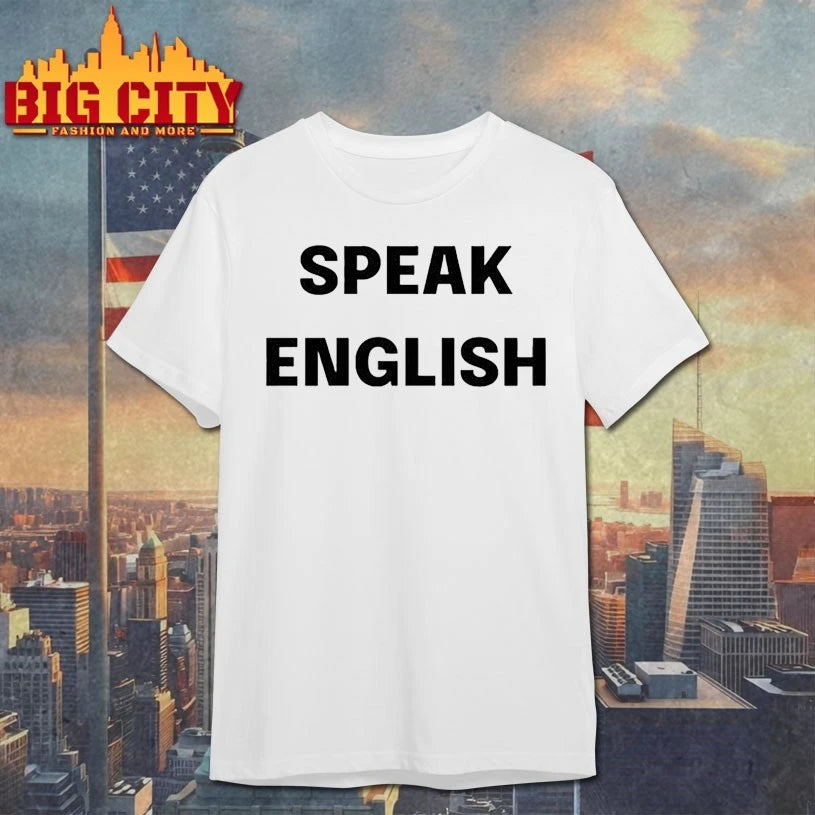 John Rocker Wearing speak english shirt