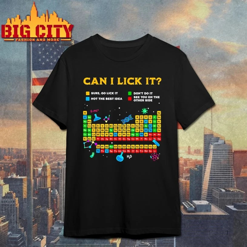 Johnna can I lick it periodic table shirt