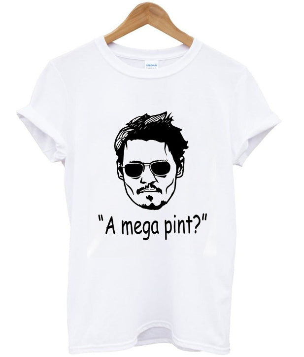 Johnny Depp A Mega Pint Justice For Johnny Best T-Shirt Hoodie, Sweatshirt | PureTeeCo.com