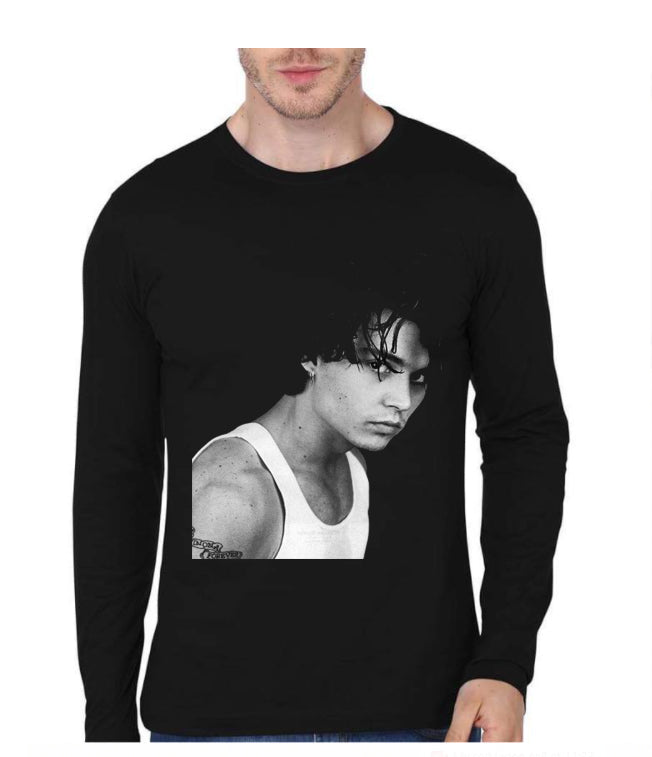 Johnny Depp Full Sleeve T-Shirt Hoodie, Sweatshirt | PureTeeCo.com