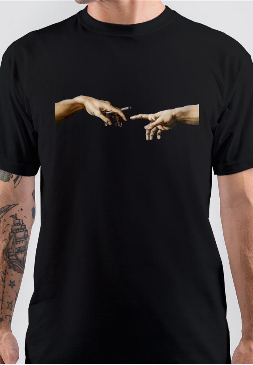Joint Pass The Creation Of Adam T-Shirt Hoodie, Sweatshirt | PureTeeCo.com