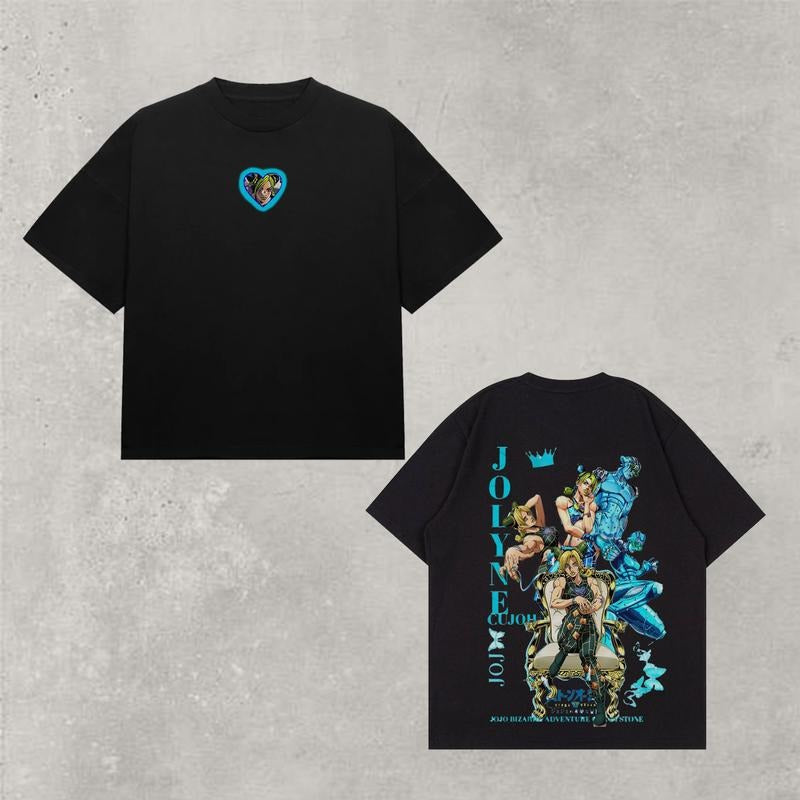 Jojo's Bizarre Adventure The JOJO Lands Shirt, Jolyne Cujoh & Stone Free Unisex Tee | JoJo's Bizarre Adventure Fan Gift,...