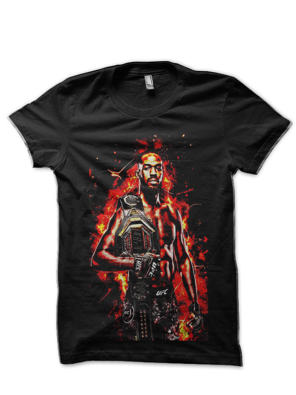 Jon Jones Black T-Shirt Hoodie, Sweatshirt | PureTeeCo.com
