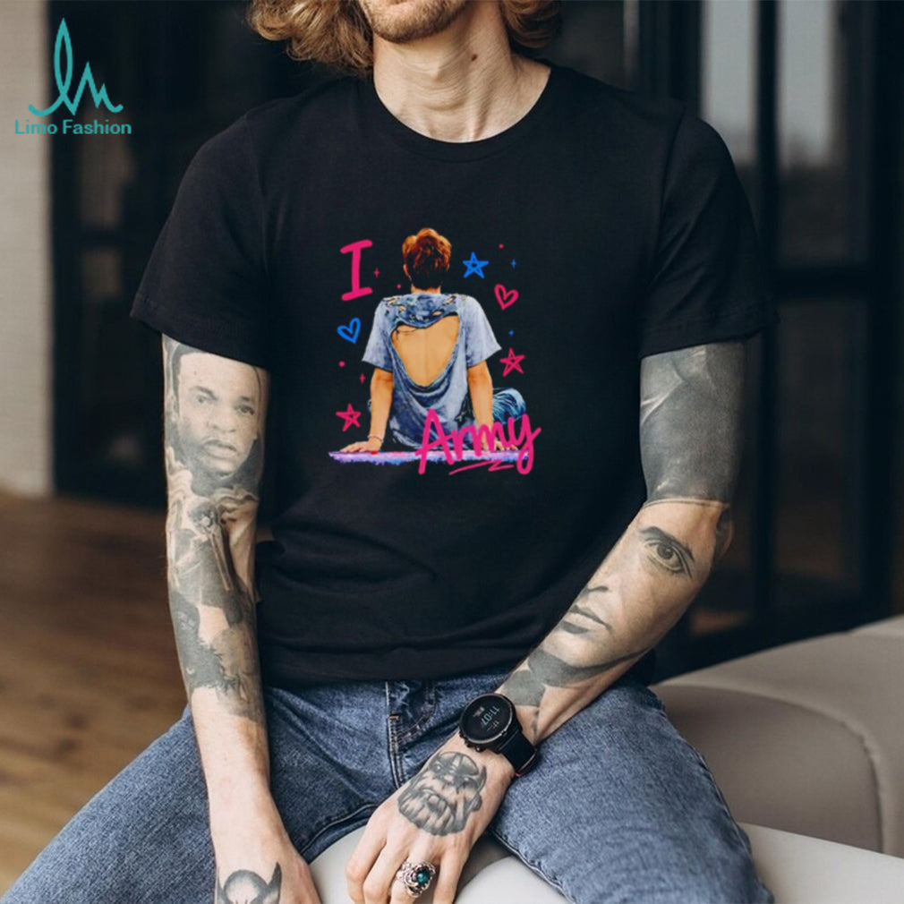 Joonie BTS I Love Army graphic shirt