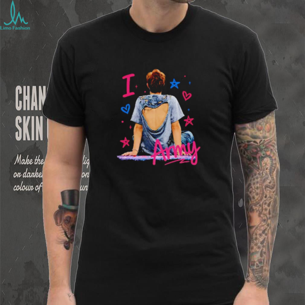Joonie BTS I Love Army graphic shirt