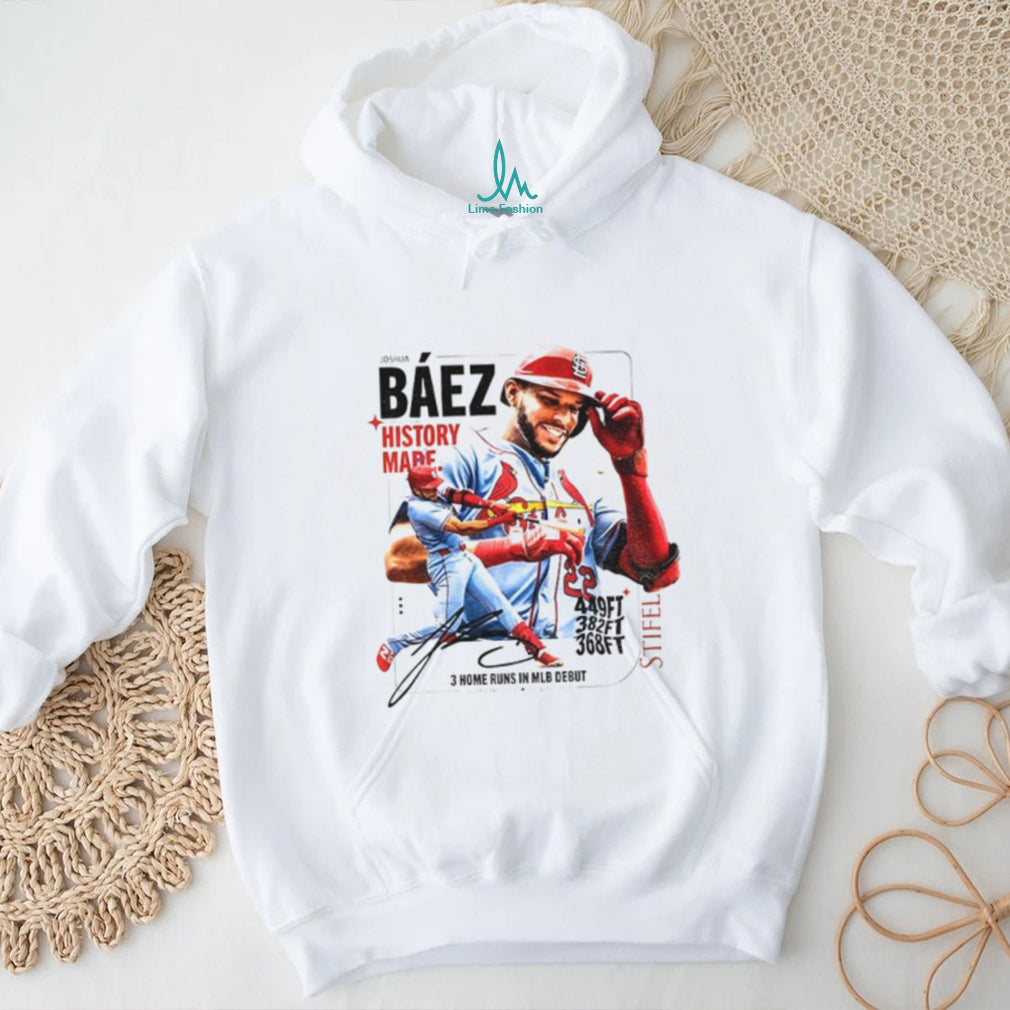 Joshua Baez St. Louis Cardinals History made 3 home runs in 2026 MLB Debuts shirt