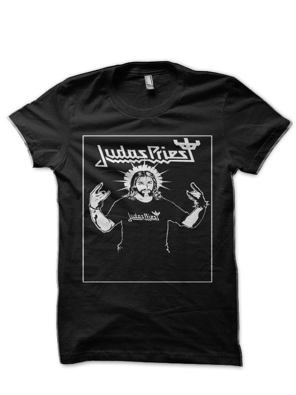 Jesus Judas Priest Black T-Shirt Hoodie, Sweatshirt | PureTeeCo.com