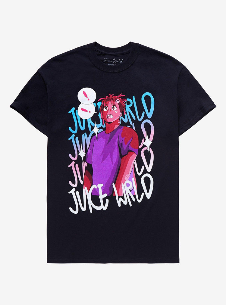 Juice WRLD Anime Portrait T-Shirt Hoodie, Sweatshirt | PureTeeCo.com