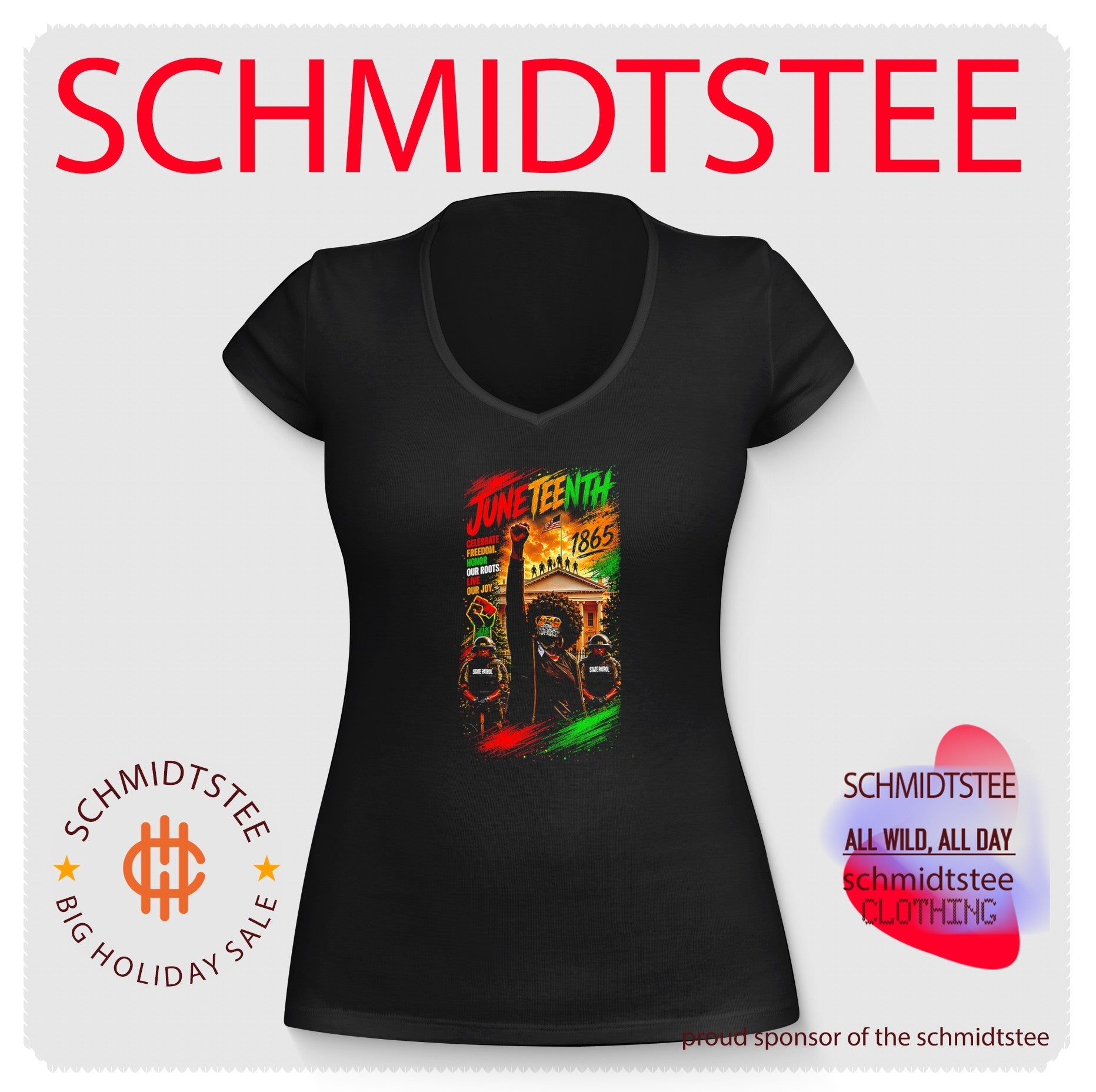 Juneteenth 1865 celebrate freedom honor our roots live our joy shirt