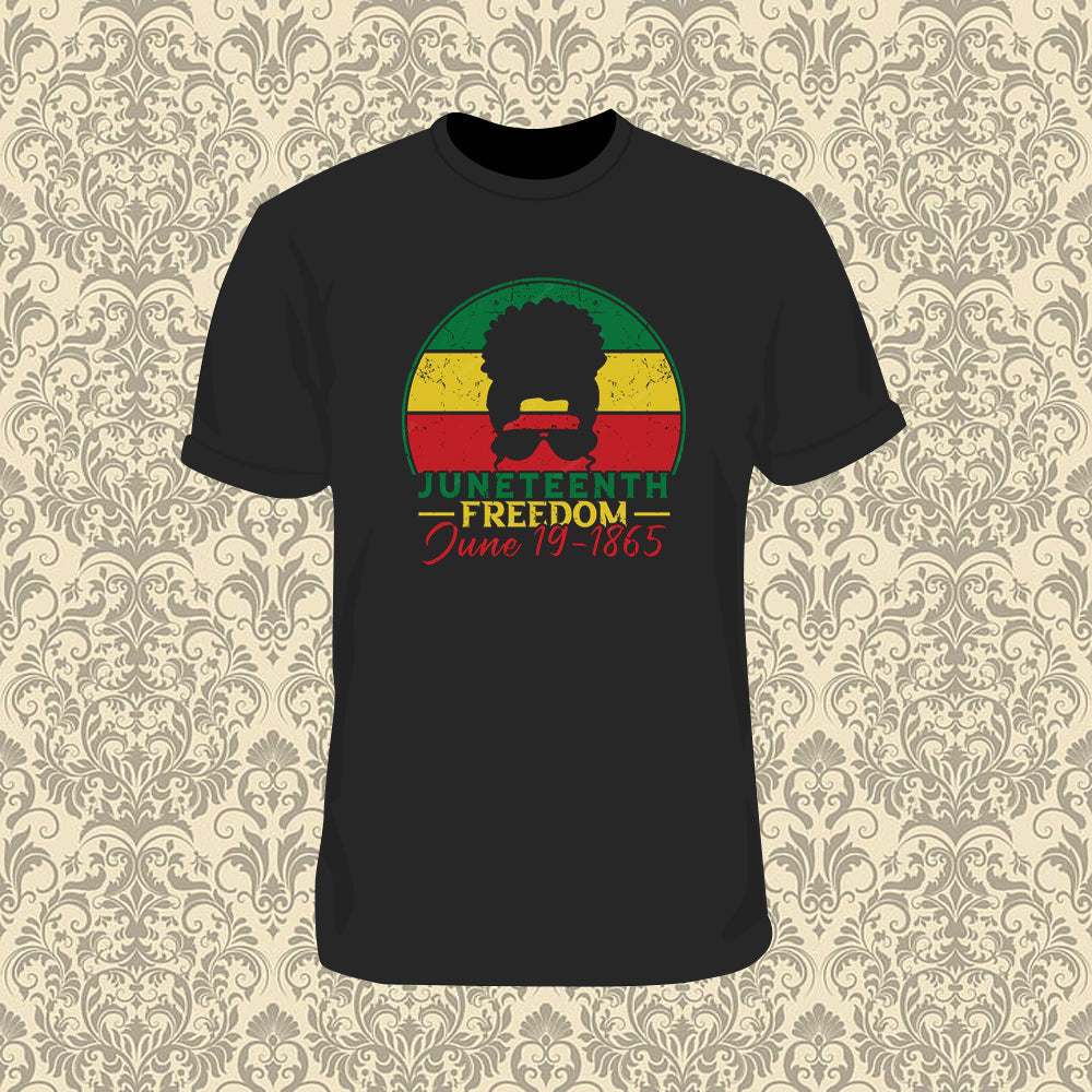 Juneteenth Black Freedom T Shirt adm Hoodie, Sweatshirt | PureTeeCo.com