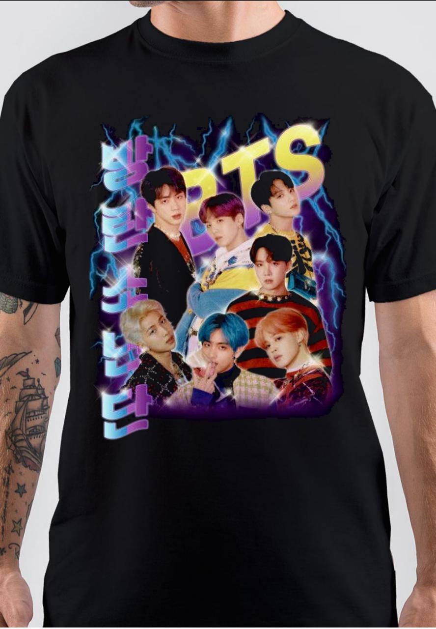 Jungkook Black T-Shirt Hoodie, Sweatshirt | PureTeeCo.com