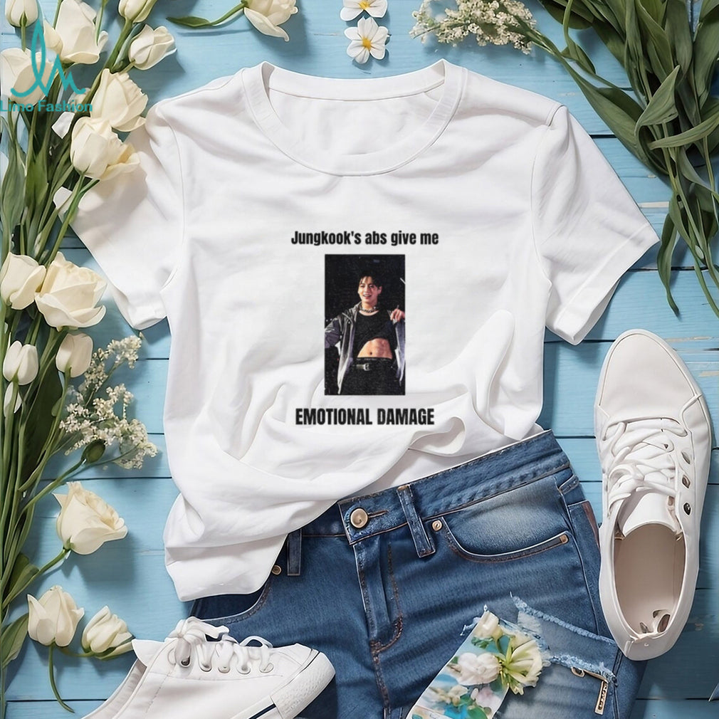 Jungkook’s abs give me emotional damage shirt