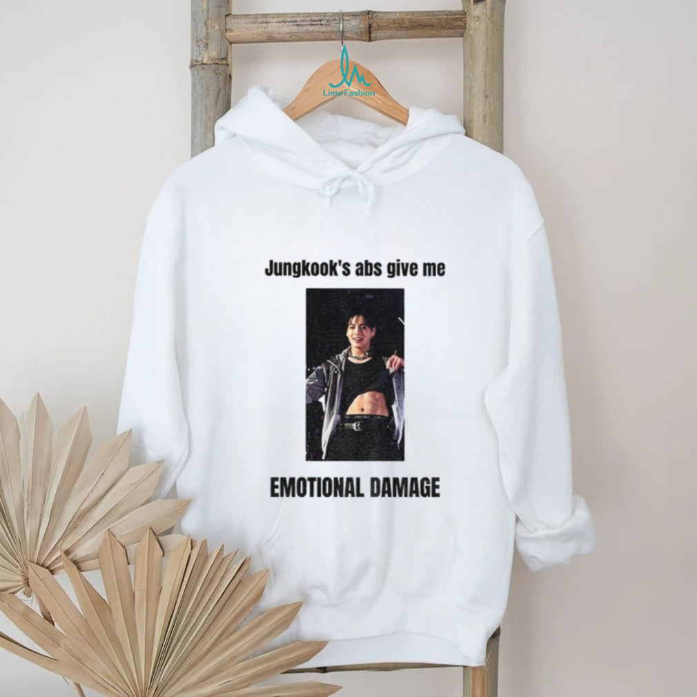 Jungkook’s abs give me emotional damage shirt