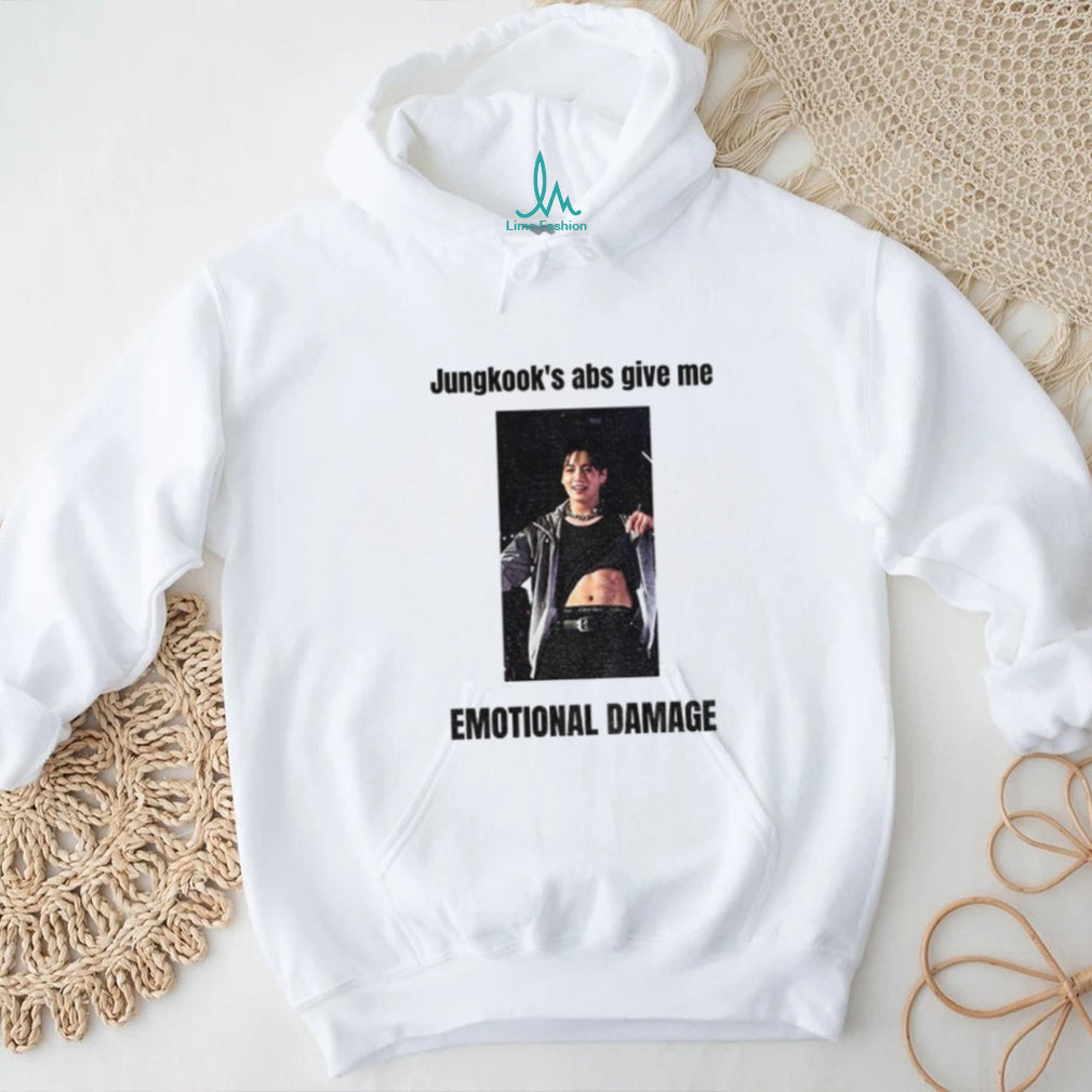 Jungkook’s abs give me emotional damage shirt