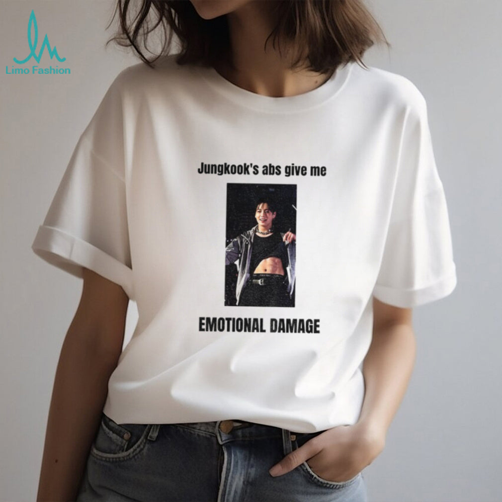 Jungkook’s abs give me emotional damage shirt