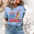 Just Here For The Wieners Shirt, 4th of July Shirt Funny, Independence Day Tee, Retro America Patriotic Weenies Hoodie,...