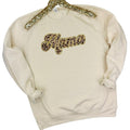 Just Hoods - Cheetah Mama Chenille Patch Sweatshirt T-Shirts, Hoodie | PureTeeCo.com
