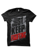 Just Keep Fighting Kevin Owens Black T-Shirt Hoodie, Sweatshirt | PureTeeCo.com