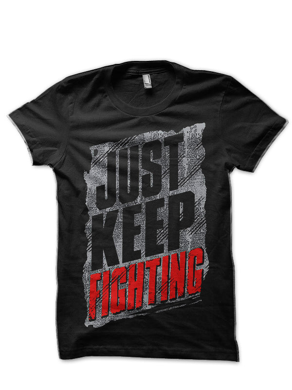 Just Keep Fighting Kevin Owens Black T-Shirt Hoodie, Sweatshirt | PureTeeCo.com