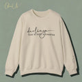 Just a Chapter Crewneck Sweatshirt | Mental Health Motivational Inspirational Self Love Sweater | Cozy Book Lover Sweater...