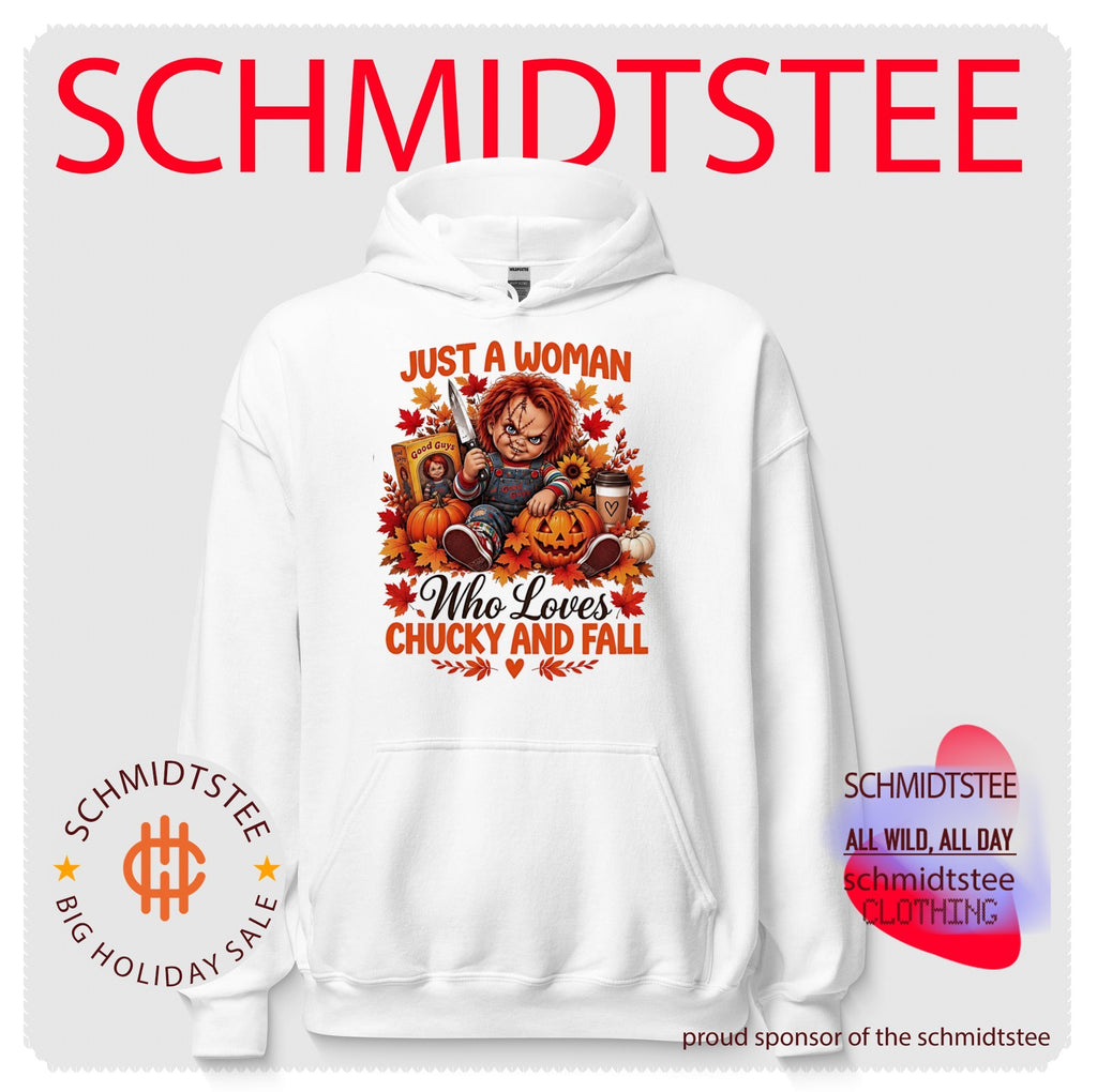 Just a woman who loves Chucky and fall shirt