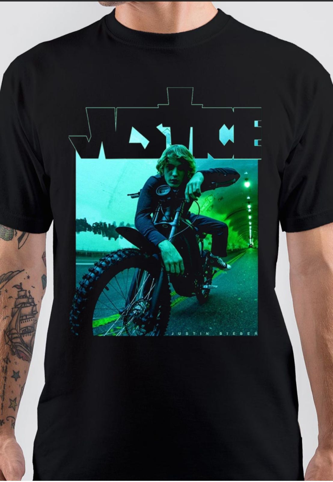 Justice Black T-Shirt Hoodie, Sweatshirt | PureTeeCo.com