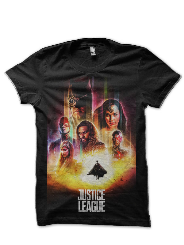 Justice League Black T-Shirt Style003 Hoodie, Sweatshirt | PureTeeCo.com