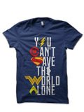 Justice League Navy Blue T-Shirt Hoodie, Sweatshirt | PureTeeCo.com