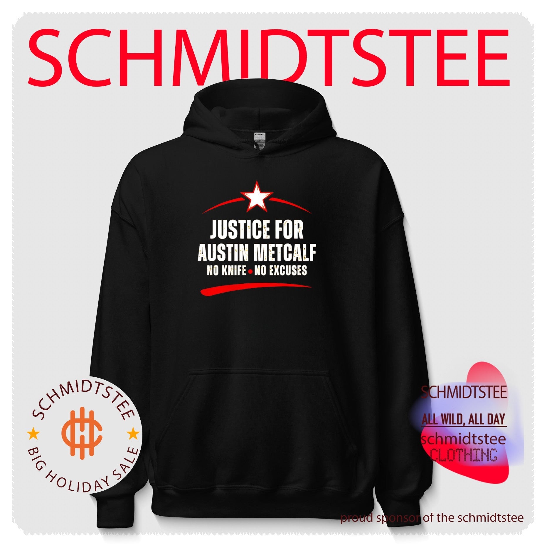 Justice for austin metcalf no knife no excuses shirt